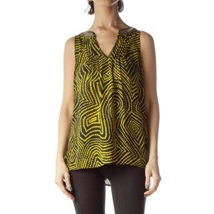 Banana Republic Heritage sleeveless pattern blouse